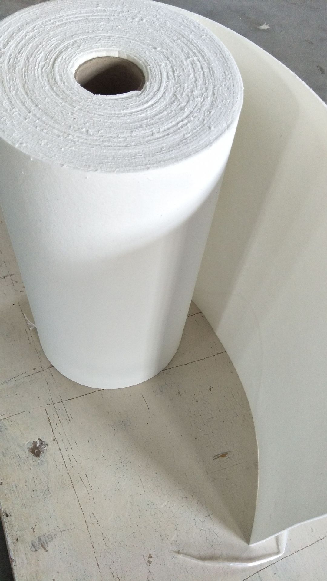 Ceramic fiber paper product